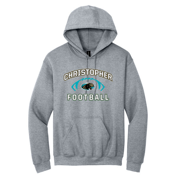 Christopher Football Heavy Blend Hooded Sweatshirt Thumbnail