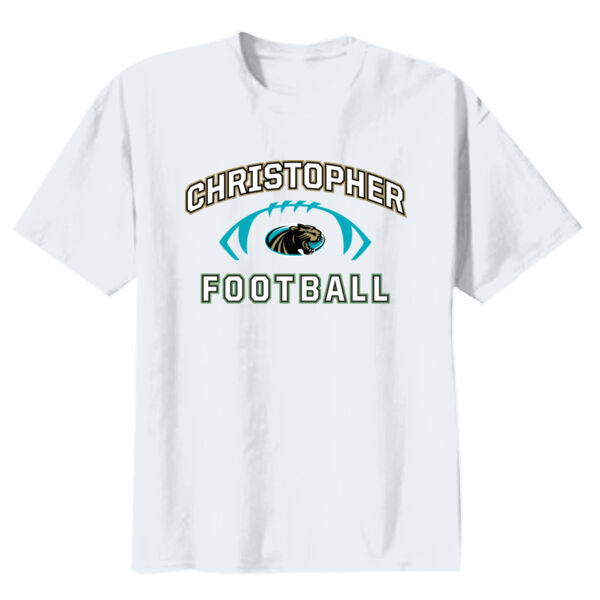 Christopher Football Youth Heavy Cotton 100% Cotton T Shirt Thumbnail