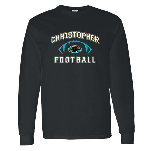 Christopher Football - Heavy Cotton 100% Cotton Long Sleeve T Shirt Thumbnail